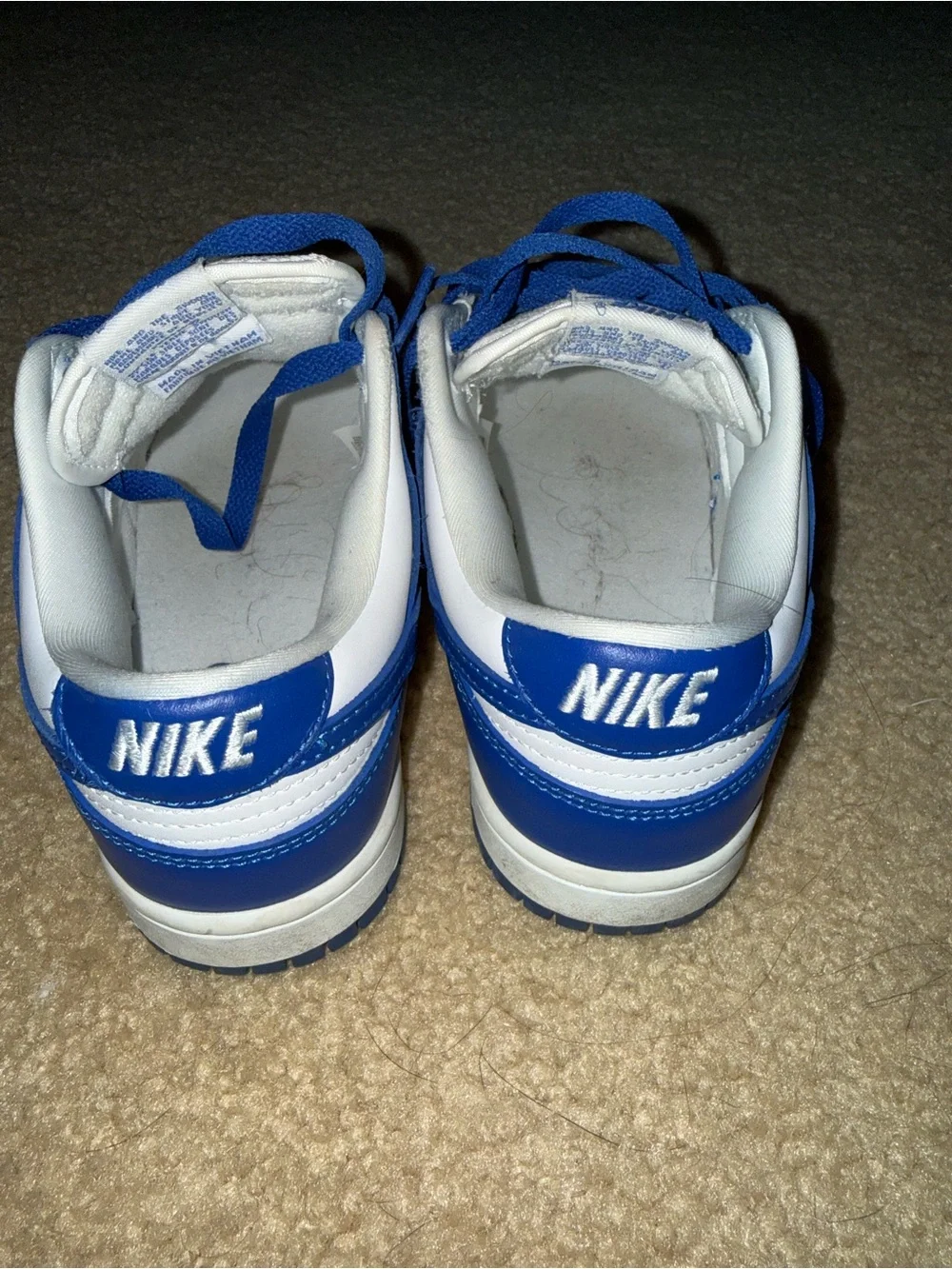 Nike Women’s Dunk Low Hyper Blue and White Low-Top Sneakers